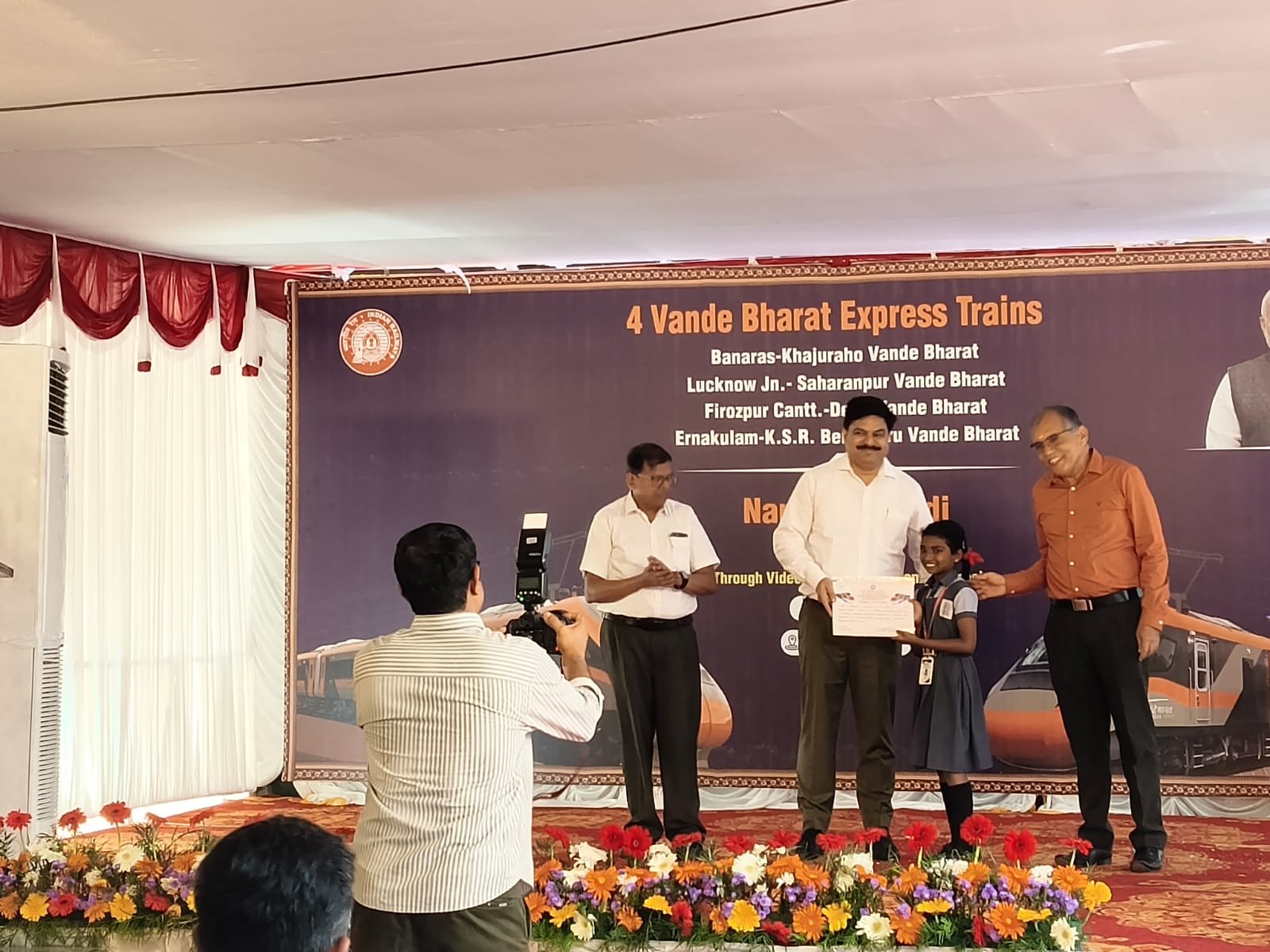 Vande Bharat express inaugural ceremony