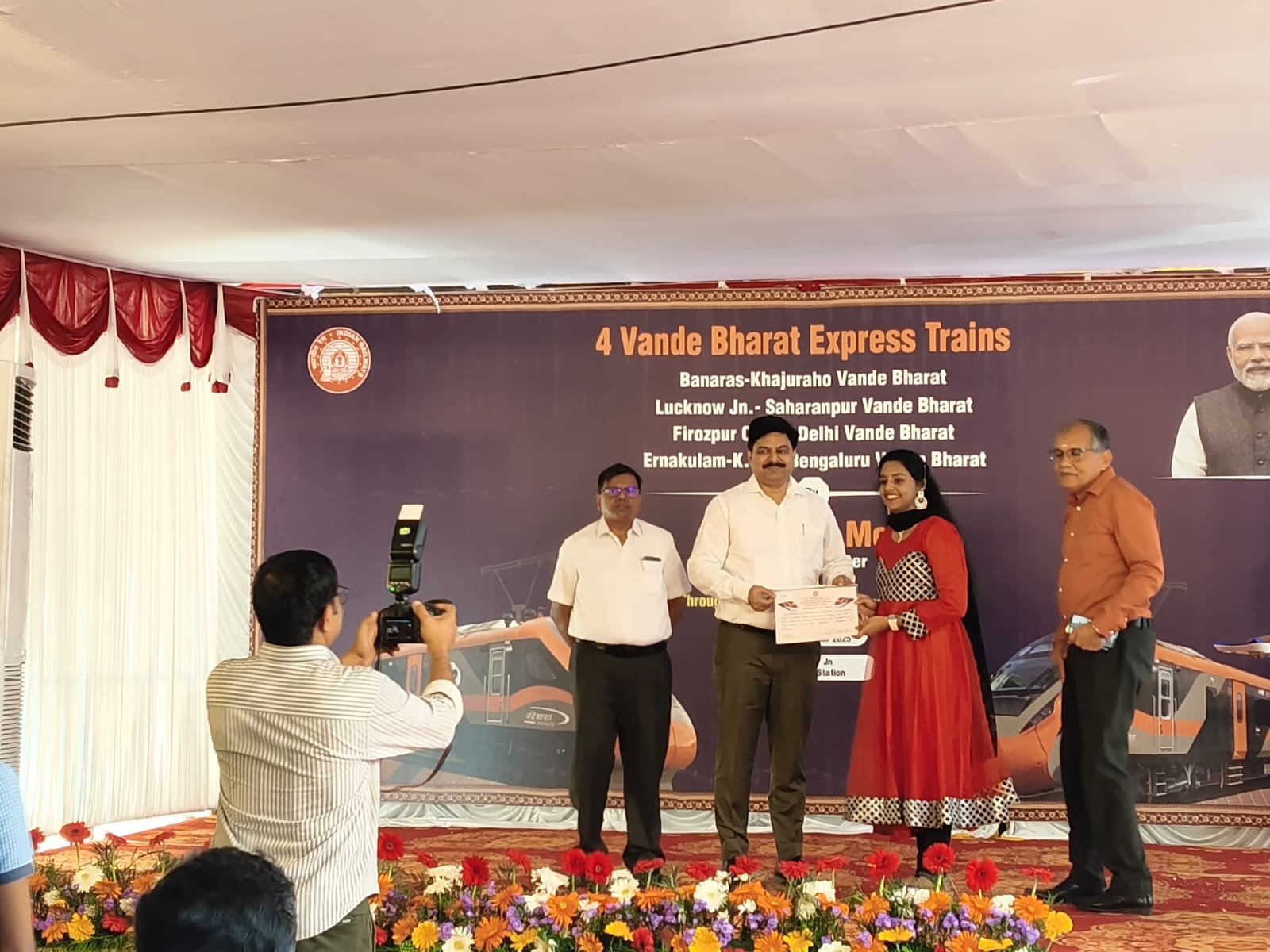 Vande Bharat express inaugural ceremony