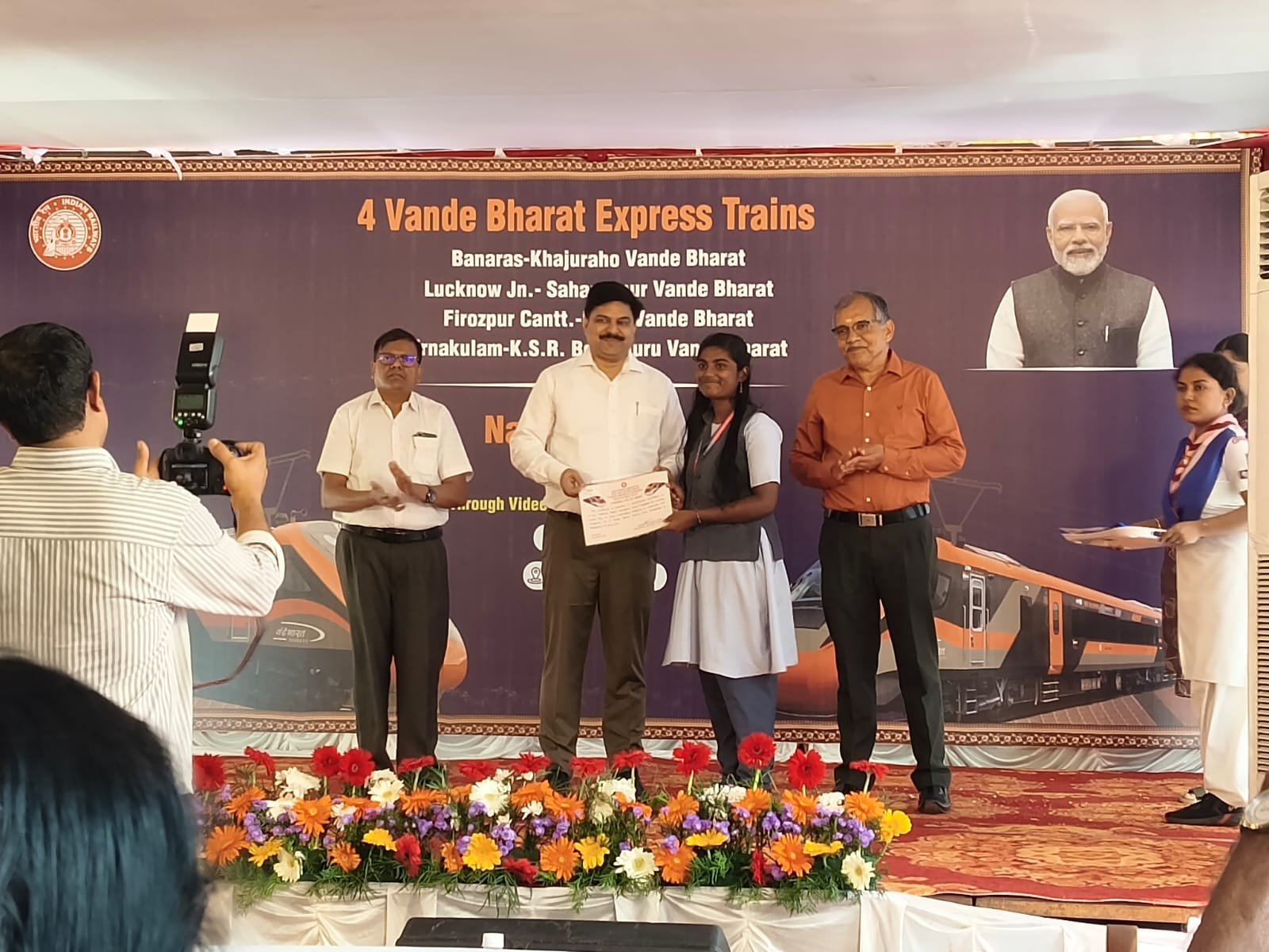 Vande Bharat express inaugural ceremony