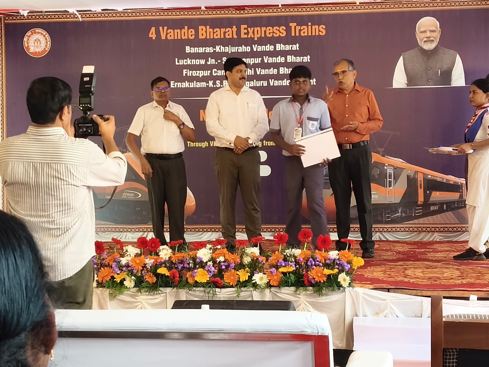 Vande Bharat express inaugural ceremony